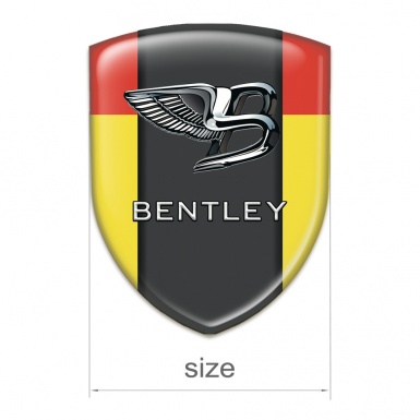 Bentley Emblem Interior Yellow Red Background Stylish Logo