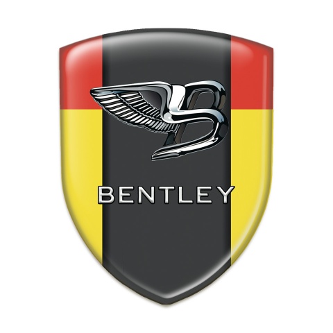 Bentley Emblem Interior Yellow Red Background Stylish Logo