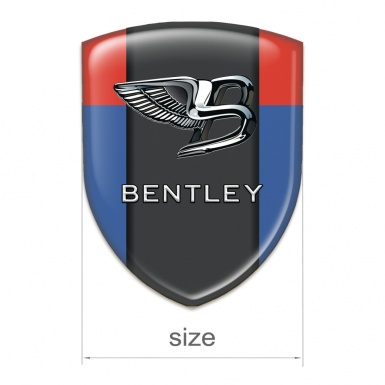 Bentley Car Accessories Badge Blue Red Background Stylish Logo