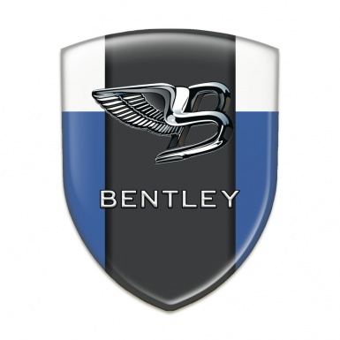 Bentley Silicone Shield Blue White Background Stylish Logo