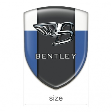 Bentley Silicone Shield Blue White Background Stylish Logo