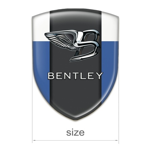 Bentley Silicone Shield Blue White Background Stylish Logo