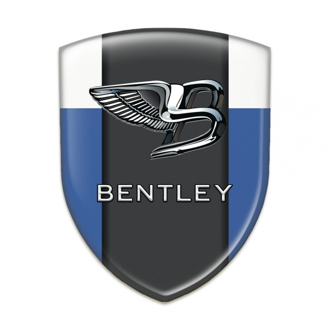 Bentley Silicone Shield Blue White Background Stylish Logo