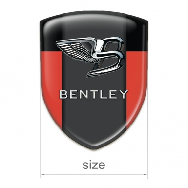 Bentley Emblem Exterior Red Black Background Stylish Logo