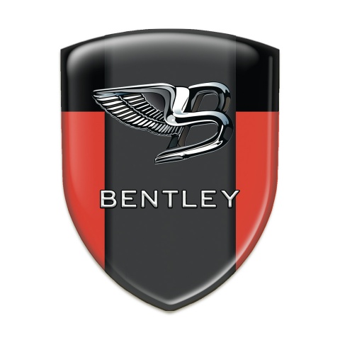 Bentley Emblem Exterior Red Black Background Stylish Logo