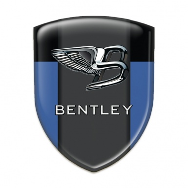 Bentley Emblem Interior Blue Black Background Stylish Logo