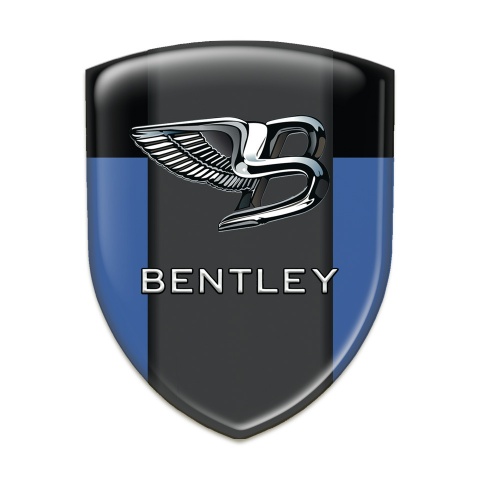 Bentley Emblem Interior Blue Black Background Stylish Logo