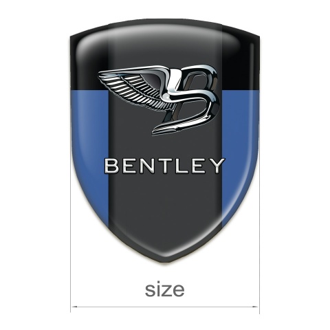 Bentley Emblem Interior Blue Black Background Stylish Logo