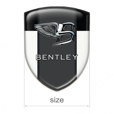 Bentley Car Accessories Badge White Black Background Stylish Logo 