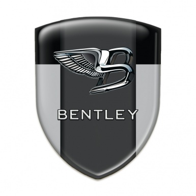 Bentley Self Adhesive Car logo Emblem Gray Black Background Stylish Logo 