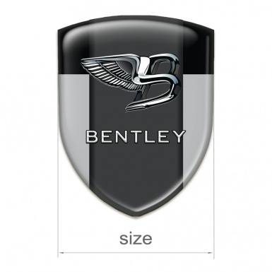 Bentley Self Adhesive Car logo Emblem Gray Black Background Stylish Logo 