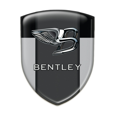 Bentley Self Adhesive Car logo Emblem Gray Black Background Stylish Logo 