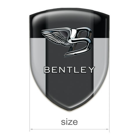 Bentley Self Adhesive Car logo Emblem Gray Black Background Stylish Logo 