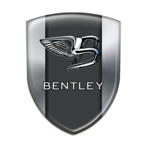 Bentley Silicone Car Decal Badge Silver Background Stylish Logo 