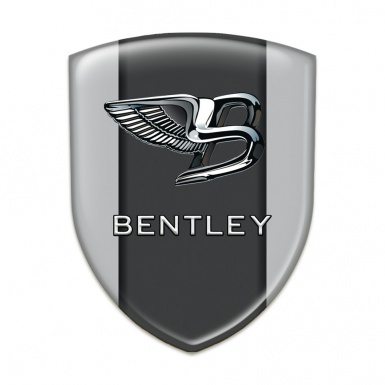 Bentley Silicone Badge Gray Background Stylish Logo 