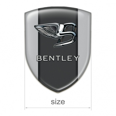 Bentley Silicone Badge Gray Background Stylish Logo 