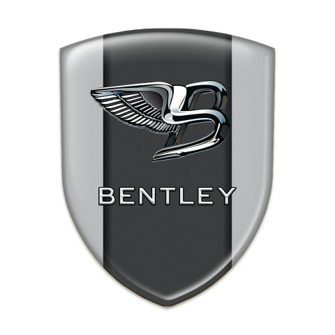 Bentley Silicone Badge Gray Background Stylish Logo 