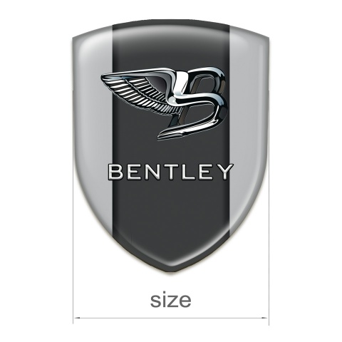 Bentley Silicone Badge Gray Background Stylish Logo 