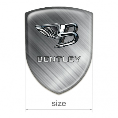 Bentley Logo Emblem Pattern Polished Metal Effect 