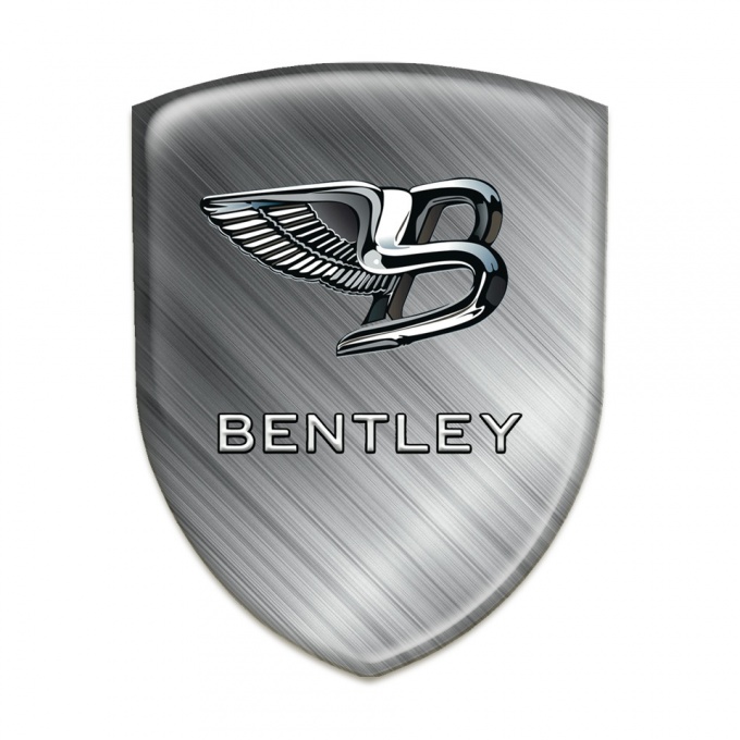 Bentley Logo Emblem Pattern Polished Metal Effect 