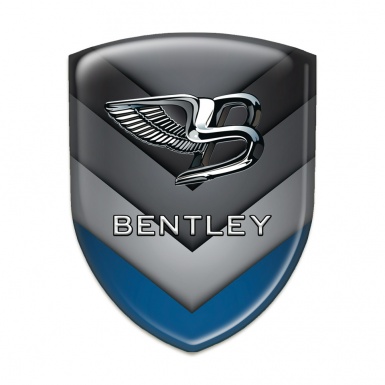 Bentley Emblem Exterior Gray Blue V Shaped Elements 