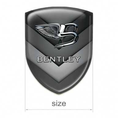 Bentley Tuning Badge Gray V Shaped Details Design 