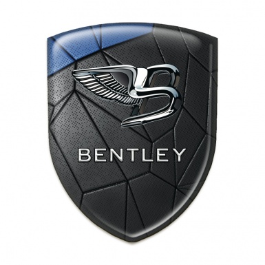 Bentley Tuning Emblem Black Blue Mosaic Style 