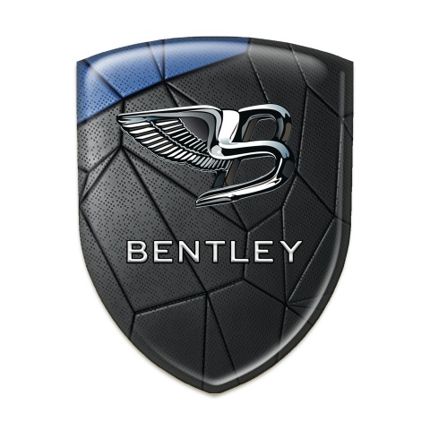 Bentley Tuning Emblem Black Blue Mosaic Style 