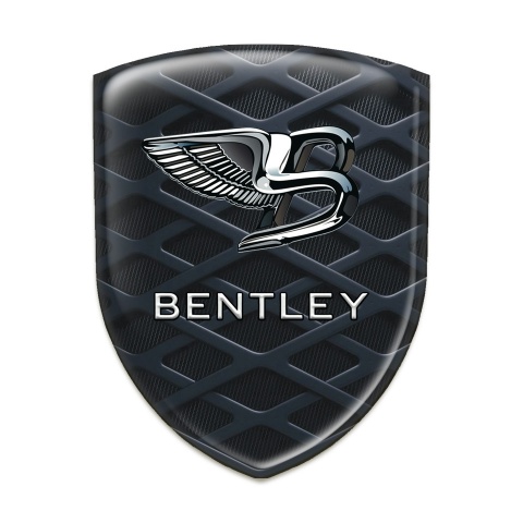 Bentley Self Adhesive Emblem Logo Dark Lattice style 