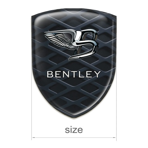 Bentley Self Adhesive Emblem Logo Dark Lattice style 