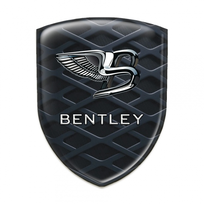 Bentley Self Adhesive Emblem Logo Dark Lattice style 