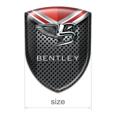 Bentley Emblem Interior Perforated Metal with Red Elements Design 