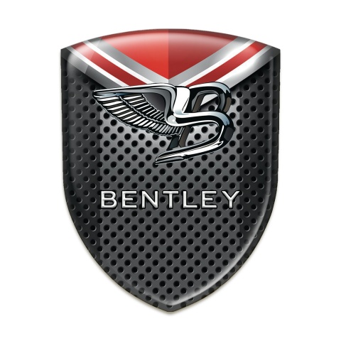 Bentley Emblem Interior Perforated Metal with Red Elements Design 