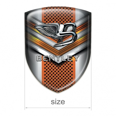 Bentley Car Accessories Badge High End Orange Details Style 