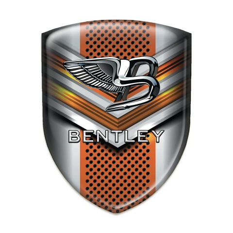 Bentley Car Accessories Badge High End Orange Details Style 