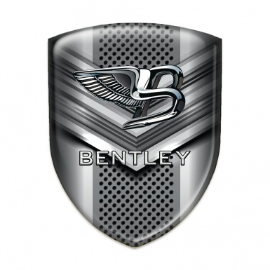 Bentley Self Adhesive Car logo Emblem Gray V Shaped Detail 