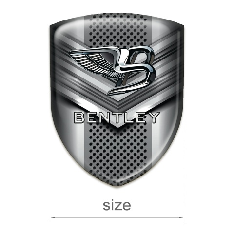Bentley Self Adhesive Car logo Emblem Gray V Shaped Detail 