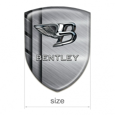 Bentley Silicone Badge Steel Plates Effect 