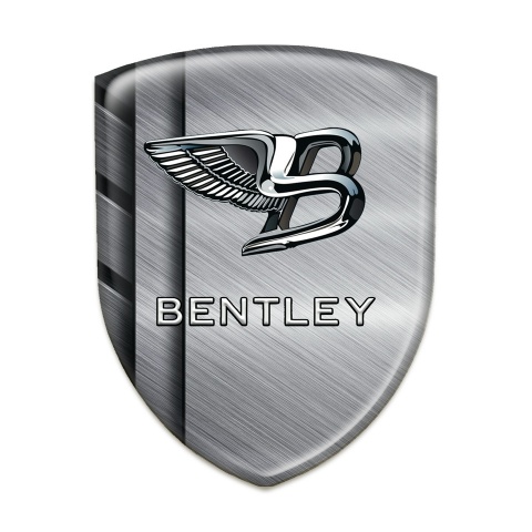 Bentley Silicone Badge Steel Plates Effect 