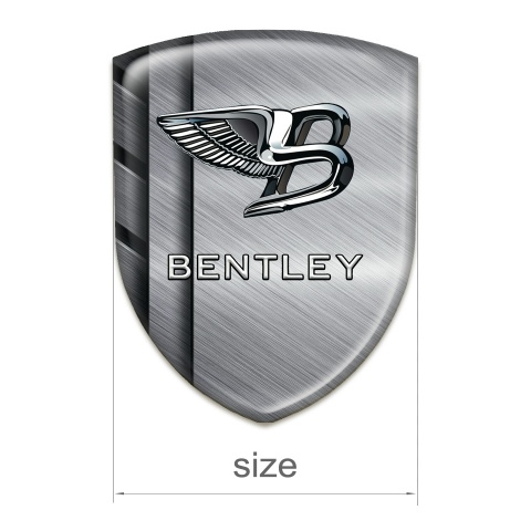 Bentley Silicone Badge Steel Plates Effect 