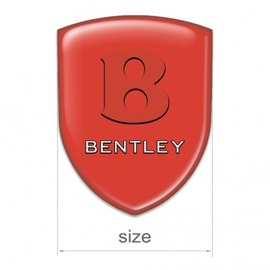 Bentley 3D Gel Emblem Red Decoration 