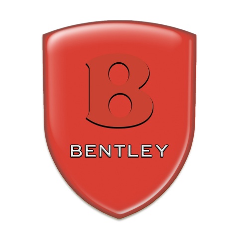 Bentley 3D Gel Emblem Red Decoration 