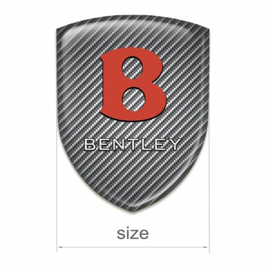 Bentley Tuning Emblem Carbon Design Red Logo 