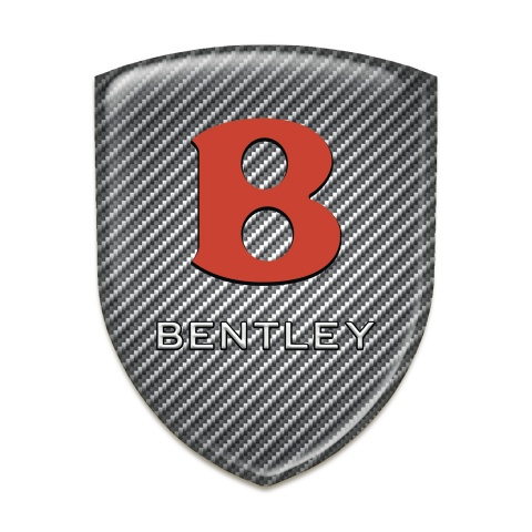 Bentley Tuning Emblem Carbon Design Red Logo 