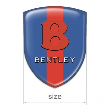Bentley Car Interior Badge Blue with Red Band base Red Logo 