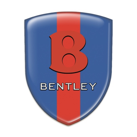 Bentley Car Interior Badge Blue with Red Band base Red Logo 