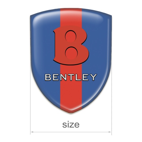 Bentley Car Interior Badge Blue with Red Band base Red Logo 