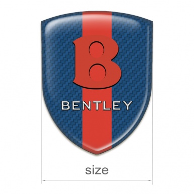 Bentley Silicone Shield Navy Blue carbon with RedTape Base Red Logo 