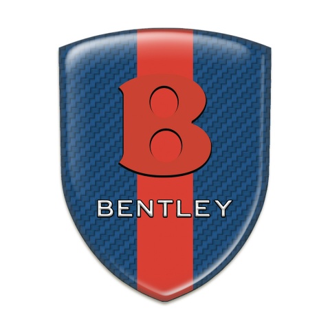 Bentley Silicone Shield Navy Blue carbon with RedTape Base Red Logo 