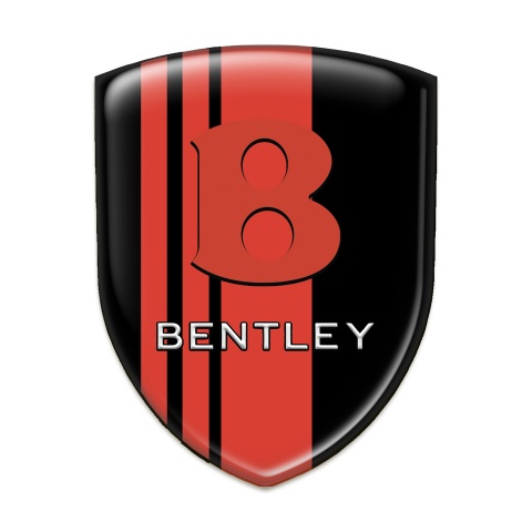 Bentley Resin Sticker Black with Red Bands edition 